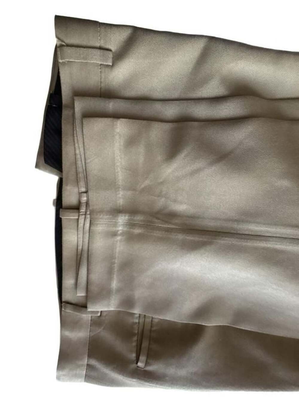 Savane Dress Pants Size 40x30 Tan Khaki Polyester Flat Front - Picture 12 of 13